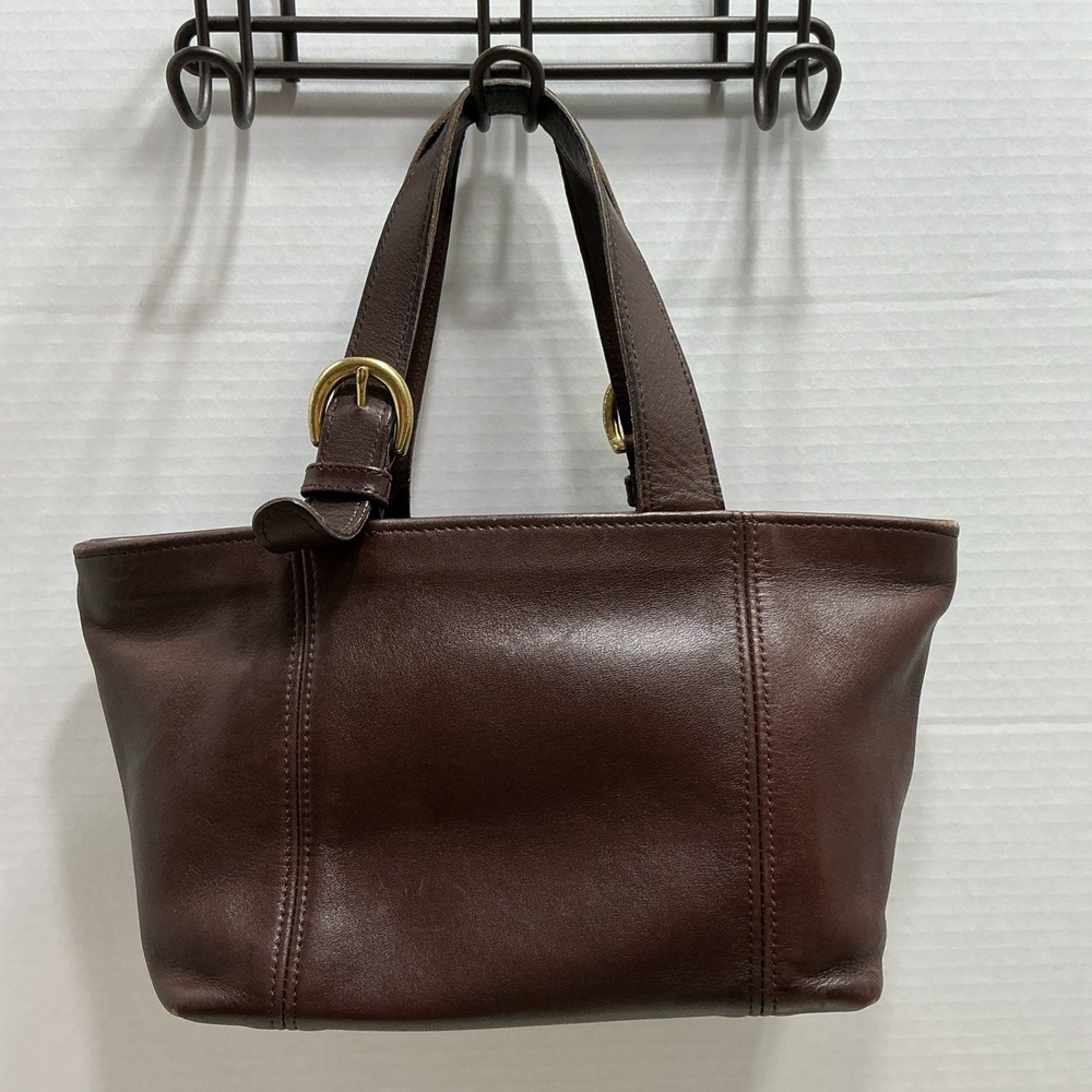 Coach K7M-4101 DK Brown Small Mini Waverly Leather Carryall Tote Purse Bag